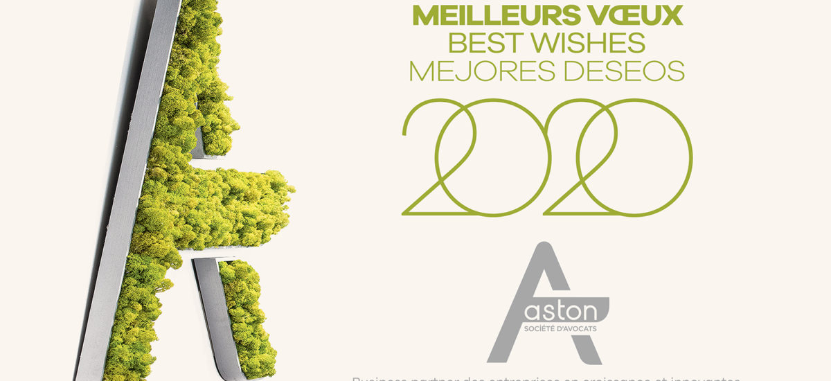 Nos meilleurs vœux pour 2020 !